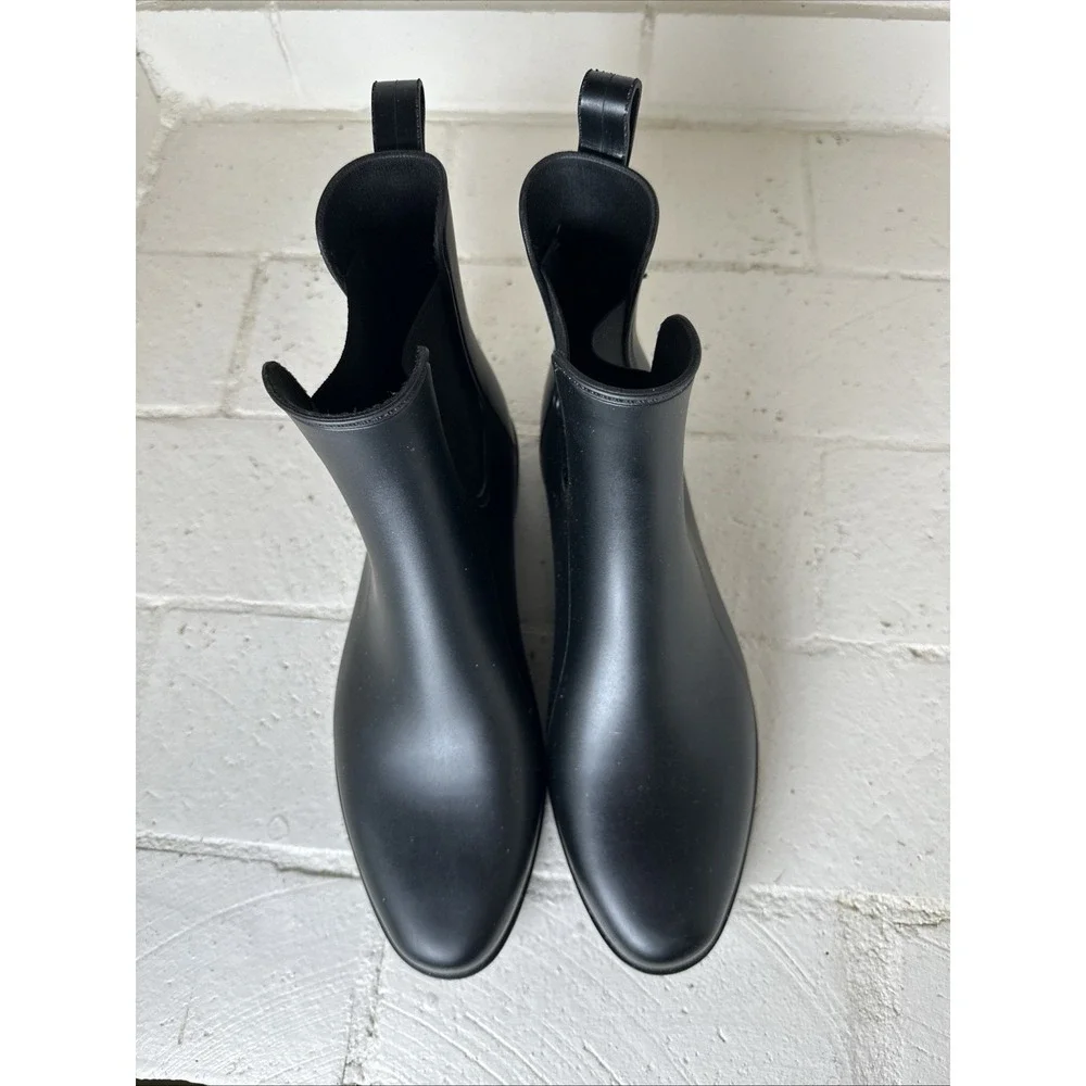 a New Day Size 11 Women's Chelsea Rain Boots, Black,